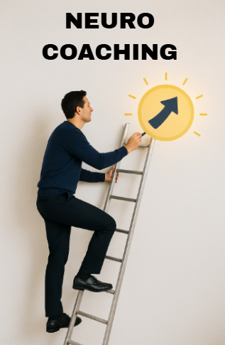 Illustration of a person climbing a ladder, symbolising personal and professional growth.